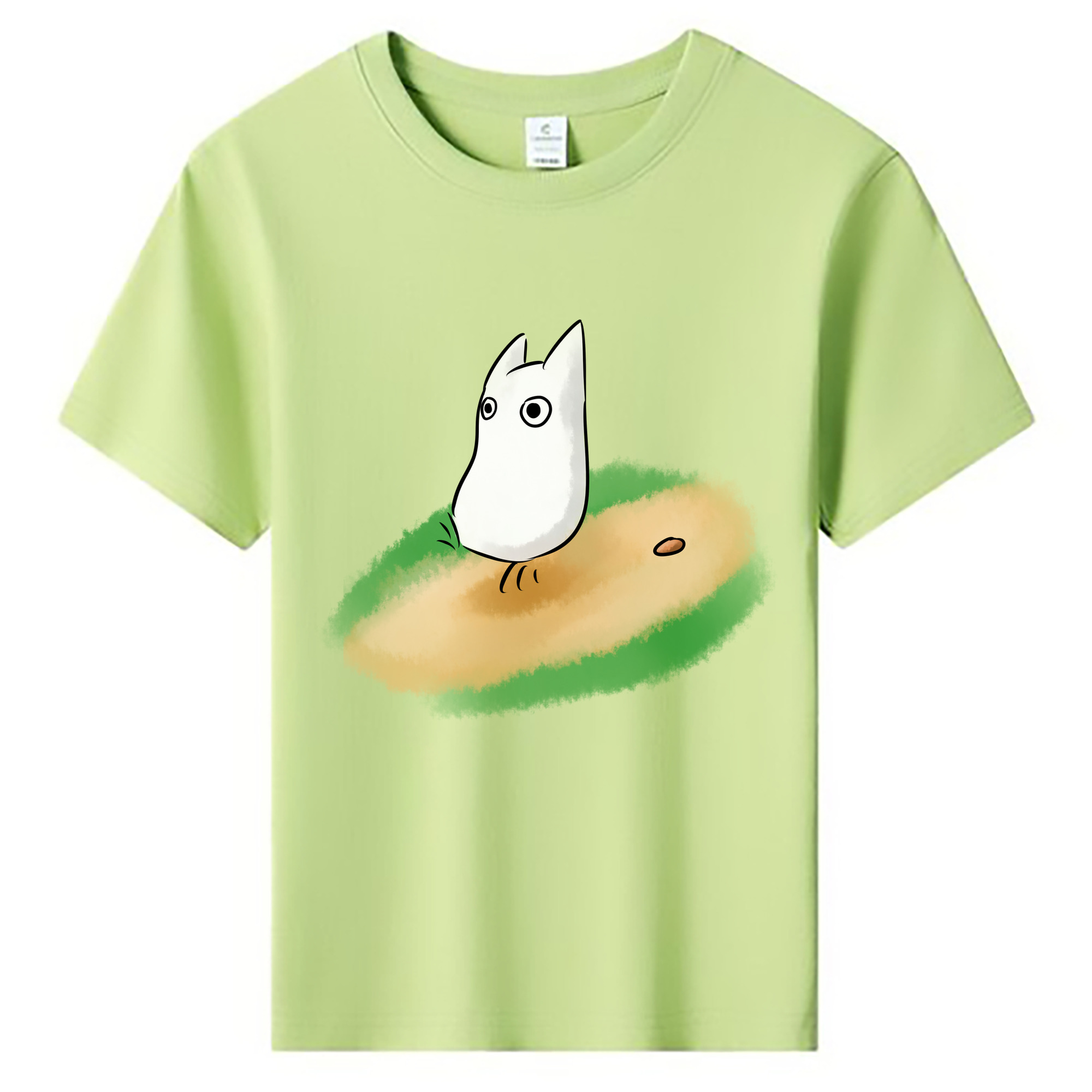 （画像用） となりのトトロ 草壁メイ 草壁サツキ My Neighbor Totoro Satsuki Kusakabe Mei Kusakabe 綿100％キッズTシャツ（フロントプリント）